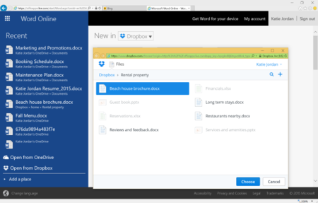 Office Online se hace amigo se Dropbox y te permite editar los documentos almacenados allí