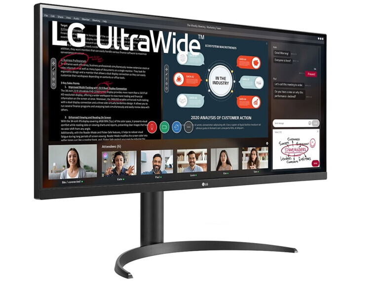 LG 34WP550-B: 34 pulgadas, 2K, ultrapanorámico y económico en el nuevo monitor pensado para la multitarea