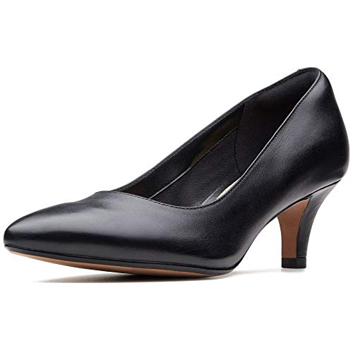 Clarks Linvale Jerica, Zapatos de Tacón para Mujer Negro Black Leather, 39 EU