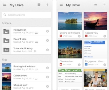 Tras YouTube, Google actualiza Google Drive para iOS con un nuevo diseño