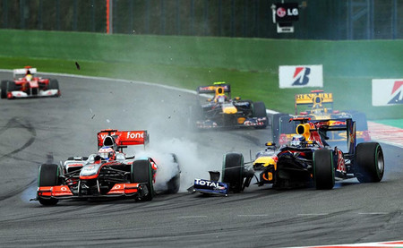 Spa 2010 Jenson Button Sebastian Vettel