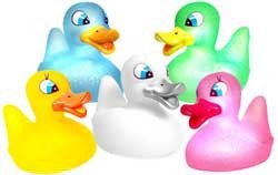 Patitos luminosos para el baño