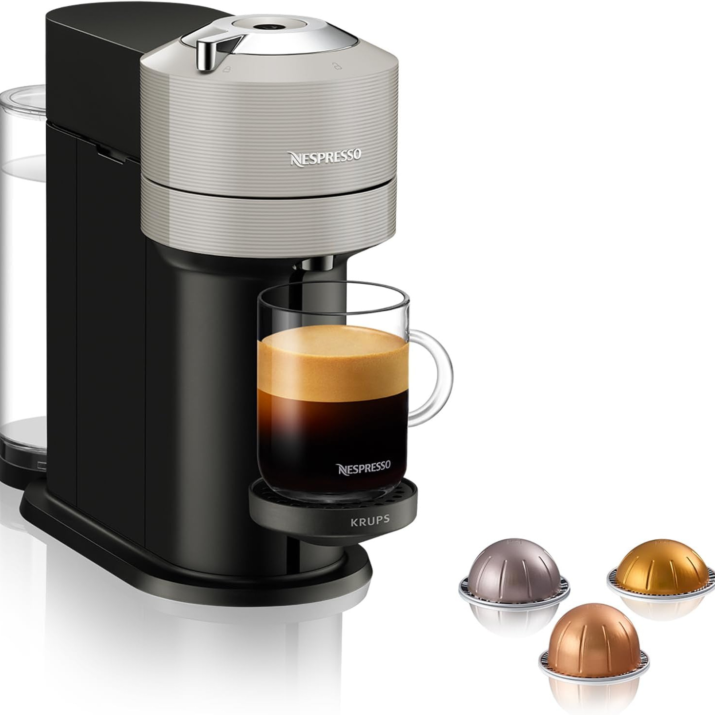 Krups Cafetera Nespresso Vertuo Next, Cafetera Express de Cápsulas de Café