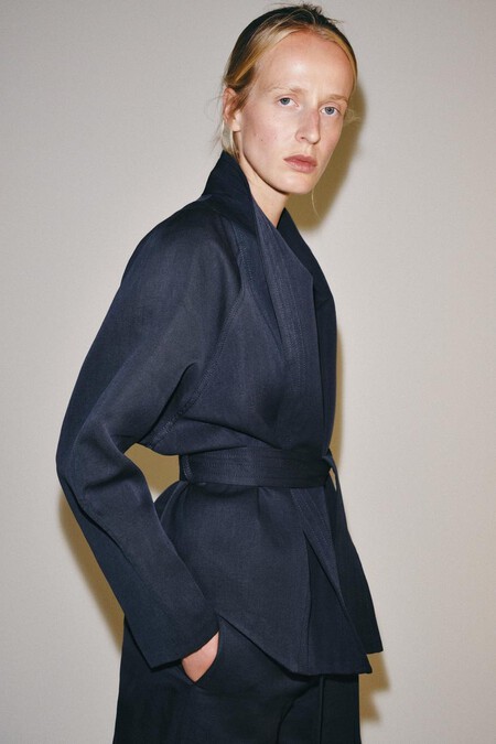Blazer Azul Marino Zara