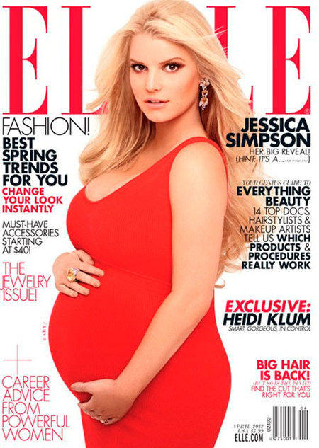 ¡Jessica Simpson y al rico embarazo en pelota picada!