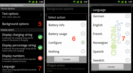 BattStatt un widget para controlar la batería