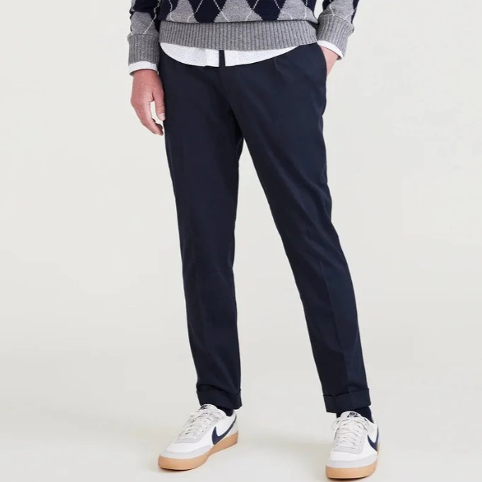 Pantalones chinos Men's Slim Tapered Fit Refined Pull-On Pants