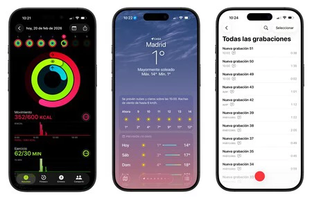 Salvo los menú y botones, muchas interfaces de iOS 26 son las mismas que en iOS 18