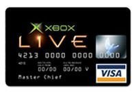 Tarjetas de crédito del Xbox Live