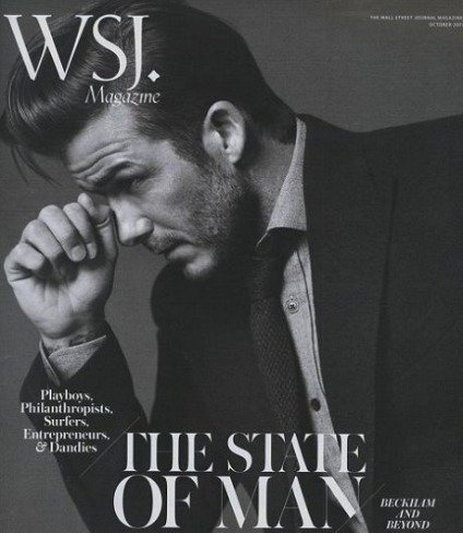 David Beckham, pose de pensador y primeras canas Chispas
