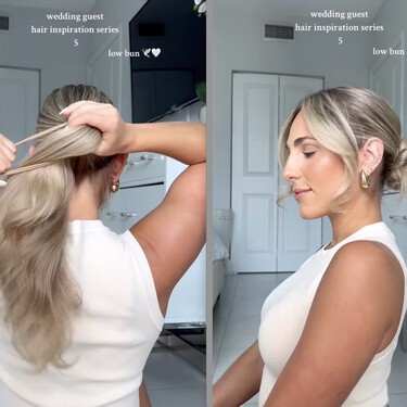 Cómo hacer el recogido más bonito para ir de boda sin necesidad de pisar la peluquería, según esta tiktoker