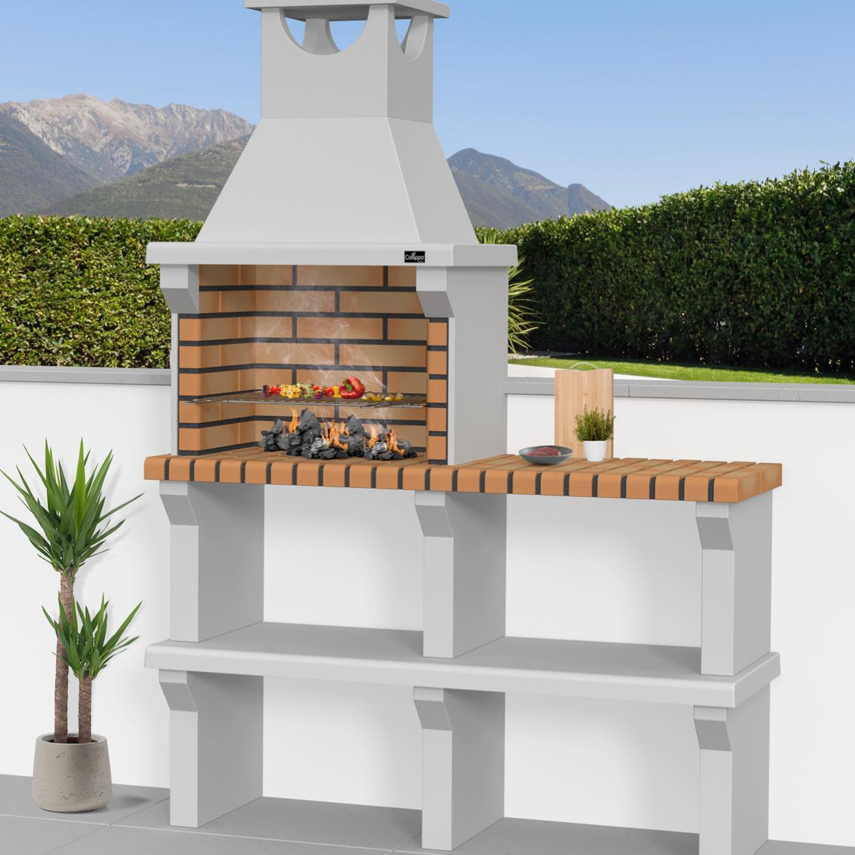 Barbacoa Collippo Faro con bancadas