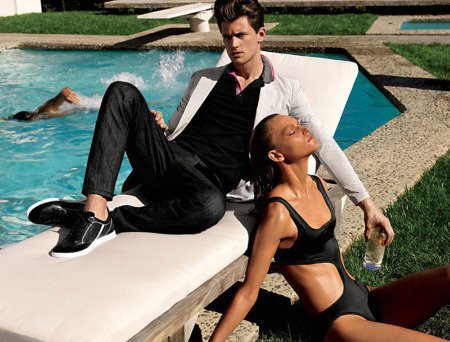 Garrett Neff se entrega al verano en la campaña para la Primavera-Verano 2010 de G2000