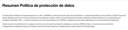 Privacidad Orange
