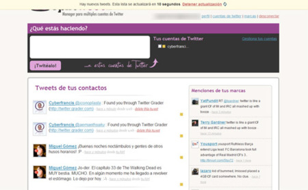 Splitweet, publica en diferentes cuentas de Twitter simultáneamente