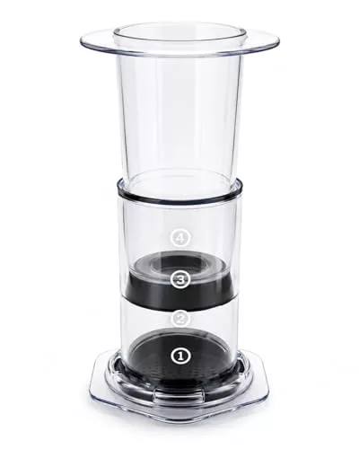 Robito Cafetera Aire, prensa de café manual 3 en 1, portátil, transparente, para espresso, americano y cold brew, fácil de limpiar, ideal para camping y viaje