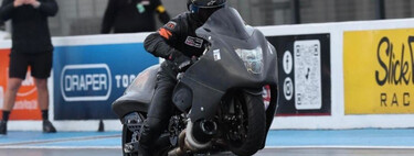 Sobrevivió de milagro a una caída a 352 km/h con una Suzuki Hayabusa en el MotoGP de los dragsters. Una semana después ya quiere volver 