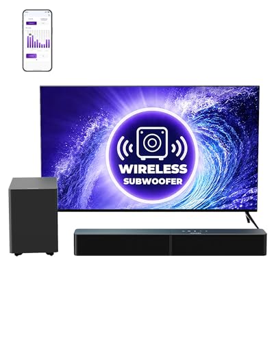 ULTIMEA Barra de Sonido 2.1 con Subwoofer Inalámbrico