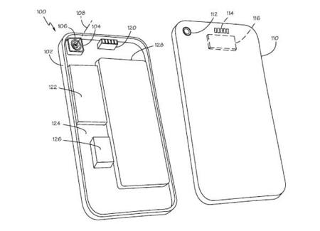 Una patente de Apple convierte la tapa trasera del iPhone en múltiples accesorios para la cámara