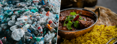 Índia se afoga em milhões de toneladas de plástico; uma cidade encontrou uma saída inesperada: trocá-lo por pratos de curry e arroz 