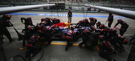Red Bull también es la mejor en boxes con un pit-stop de menos de dos segundos