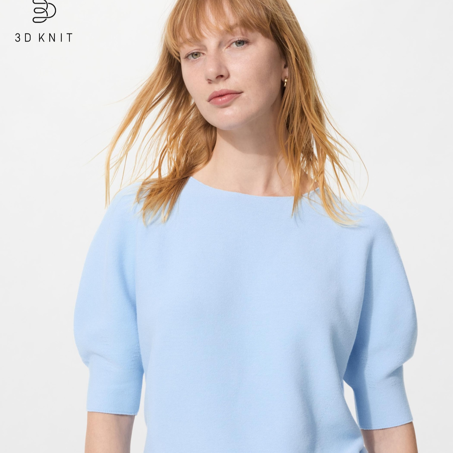 Jersey punto 3D sin costuras algodón manga corta