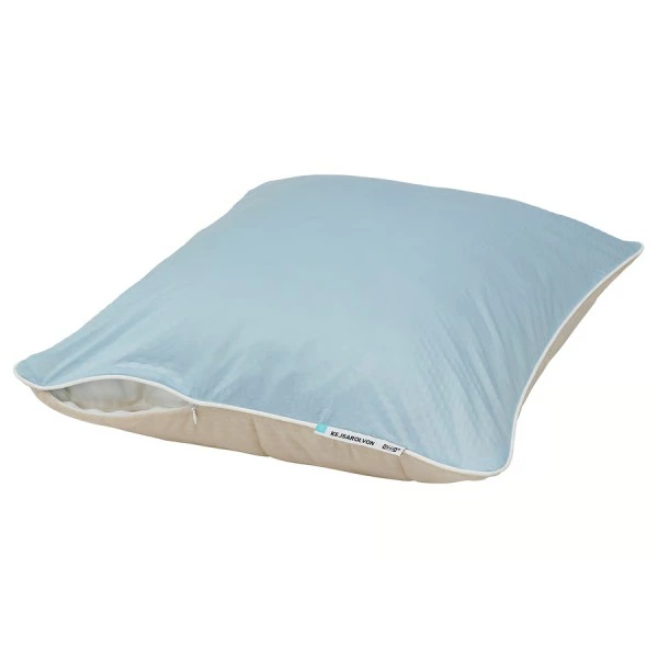 KEJSAROLVON Funda protectora almohada, beige/azul