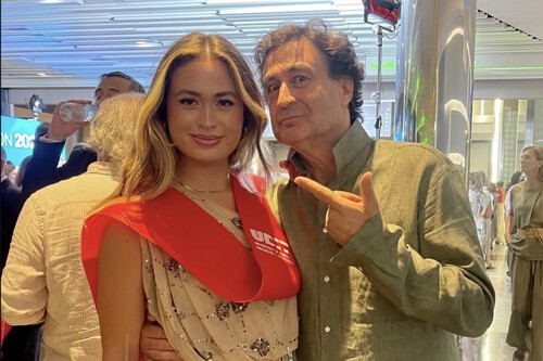 Pepe Rodríguez junto a su hija