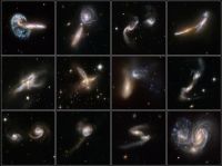 Se liberaron imágenes del Hubble de galaxias chocando
