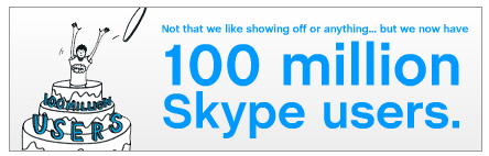 Skype llega a los 100 millones de usuarios registrados