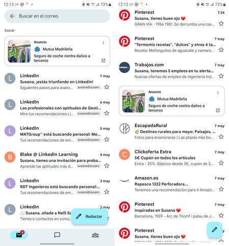 Gmail Anuncios Android