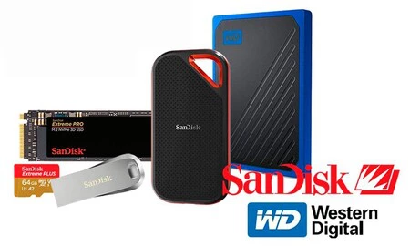 Ofertas de primavera en almacenamiento SanDisk y Western Digital: Amazon te pone el TB y el GB al mejor precio