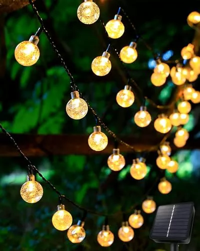 AdalyRoma Cadena de luces solares para exteriores