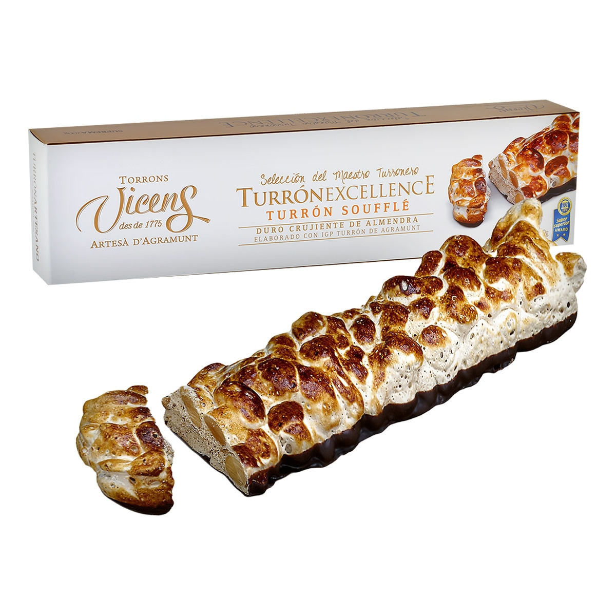 Vicens - Turrón Soufflé Duro Almendra 