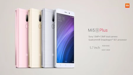 Oferta Flash: Xiaomi Mi5s Plus, con Snapdragon 821 y 4GB de RAM, por 256,91 euros
