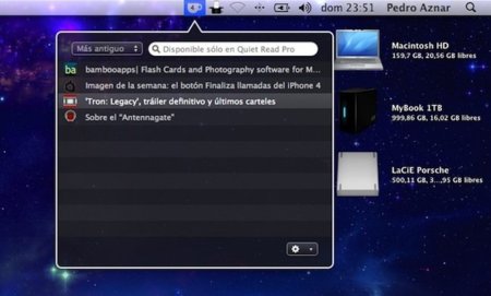 Quiet Read, una pequeña ayuda para gestionar nuestros enlaces en Mac OS X