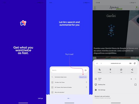 Navegador Arc Android