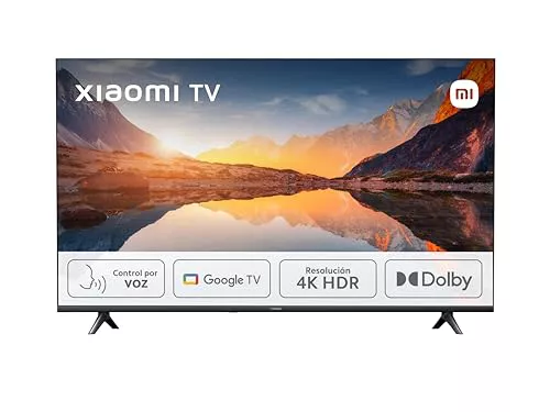Xiaomi TV A 2025 43" - Smart TV 4K HDR, Google TV, Control por Voz, Dolby, Negro