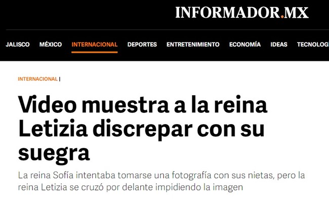 letizia sofia periodicos internacionales