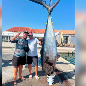 "El pescado de una vida a caña": la odisea de tres hermanos que sacaron un atún rojo gigante de más de 10 años, un pescado excepcional en el Mediterráneo 