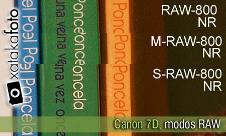 Canon 7D, análisis de los modos RAW