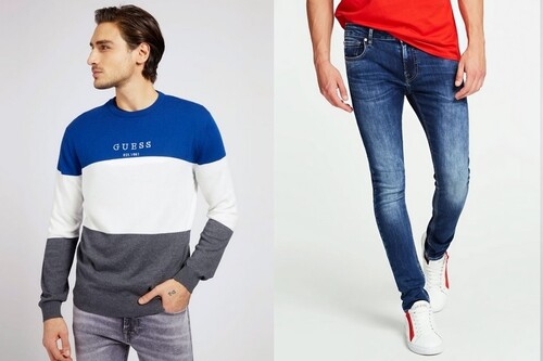 50% de descuento en las rebajas de Guess para encontrar ofertas en pantalones, jerseys o chaquetas de invierno