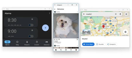 Windows 上の一部の Android アプリケーション
