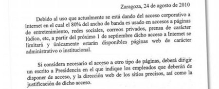 La Diputación de Zaragoza deja sin internet a sus trabajadores por abusar de conexiones lúdicas