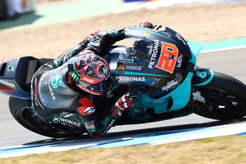 Fabio Quartararo vuela en Jerez, desastre para Andrea Dovizioso y Marc Márquez no correrá la carrera