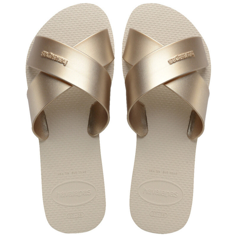 Chanclas Havaianas Aqua Metallic Beige

