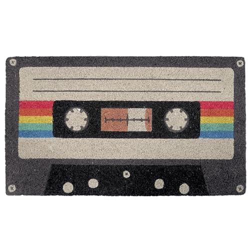 Fisura – Felpudo Original “Cinta Casete” de Coco con Base Antideslizante de PVC. Felpudo Entrada casa. Pintado a Mano. Medidas:70 x 40. Color: Varios.