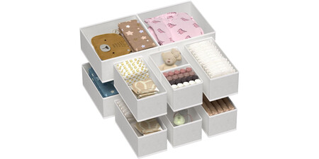 Pack De 12 Organizadores De Tela Para Cajones