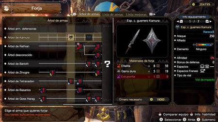 Esp. c. guerrero Kamura en Monster Hunter Rise Sunbreak