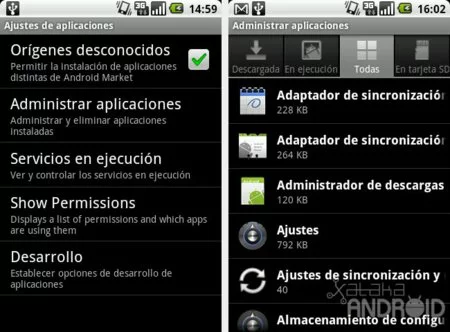 Instalar/desinstalar aplicaciones sin el Market